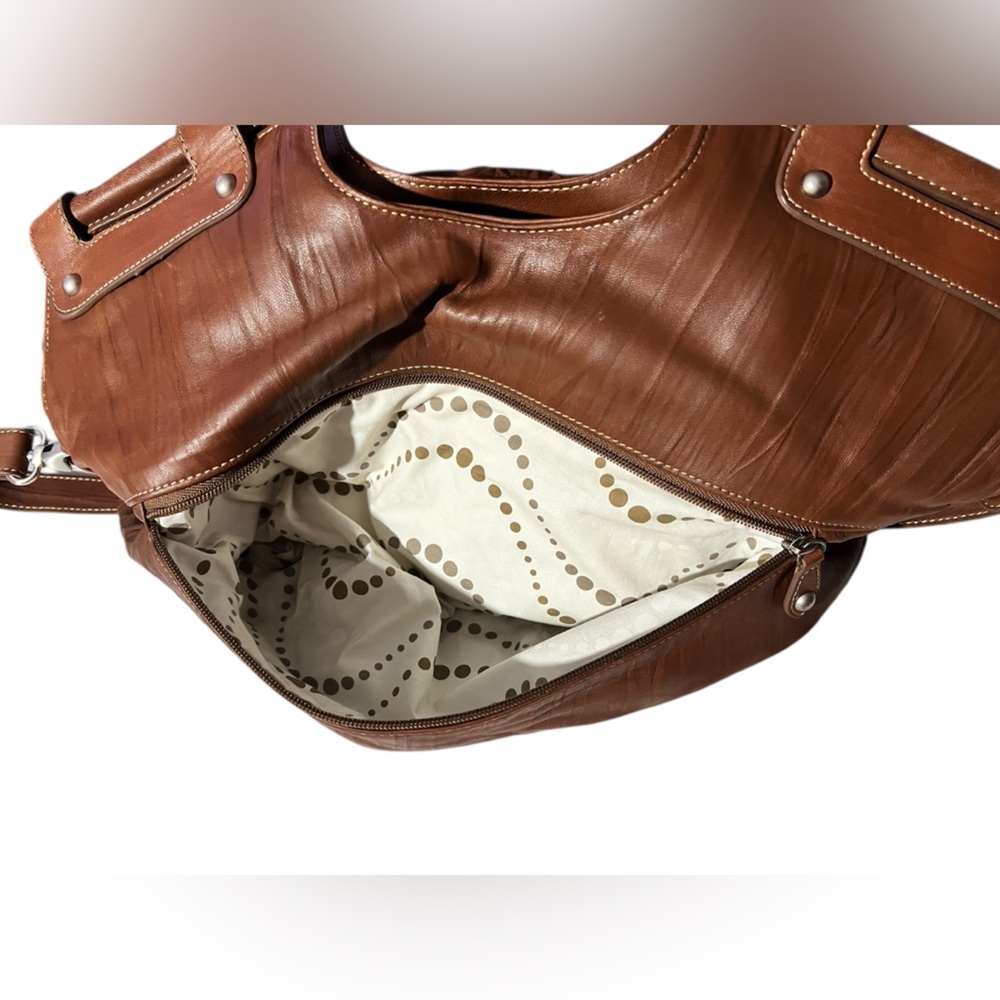Clark’s England Soft Brown Leather Hobo Handbag/Shoulder Bag - Picture 6 of 16